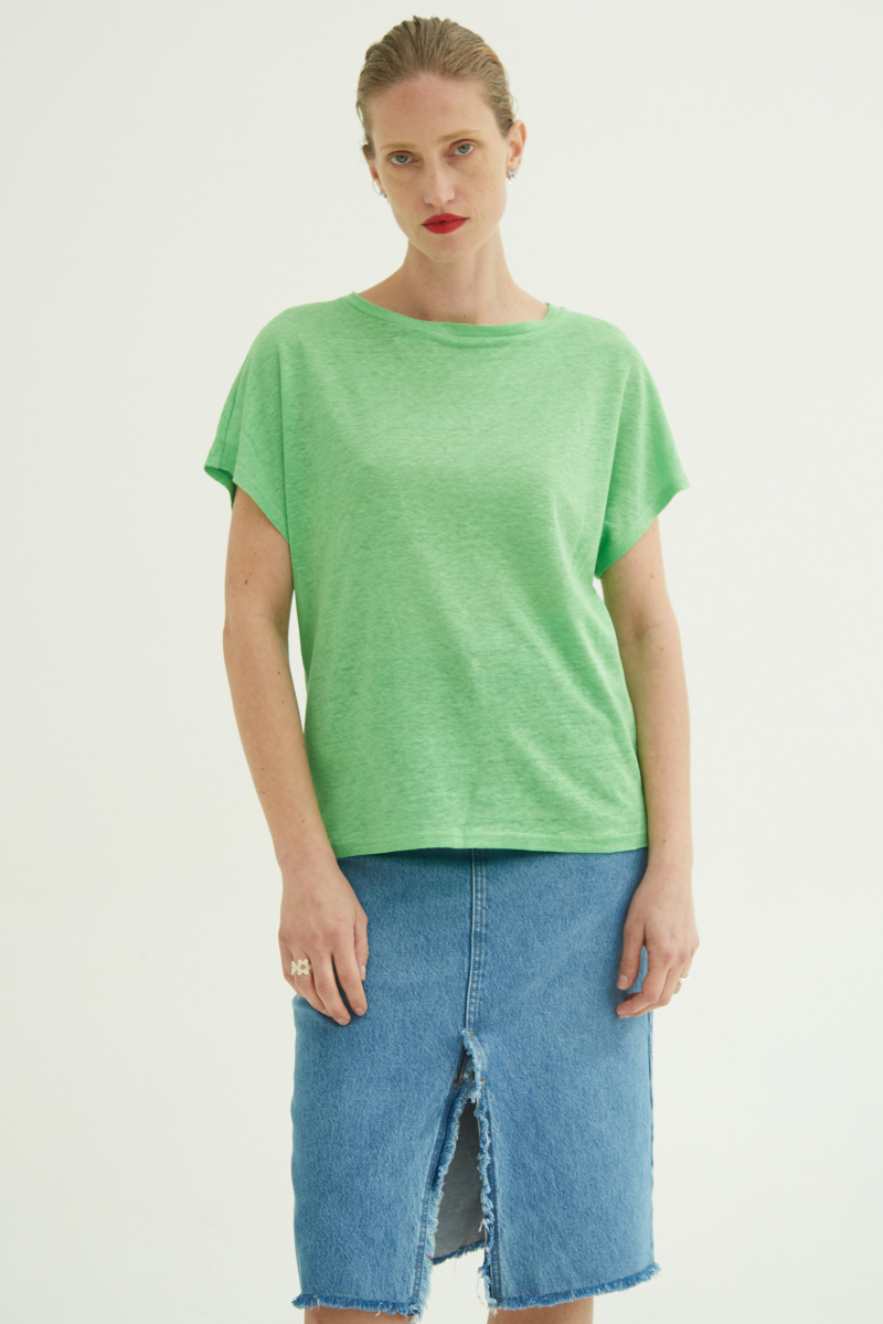 FALDA DE JEAN SAMPAIO MIDI