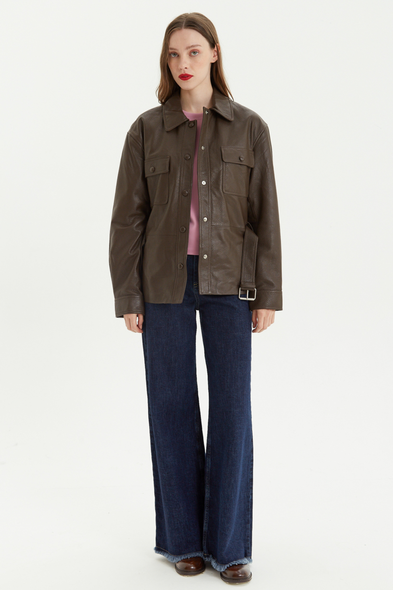 CAMPERA DE CUERO HOLLY // OVINO