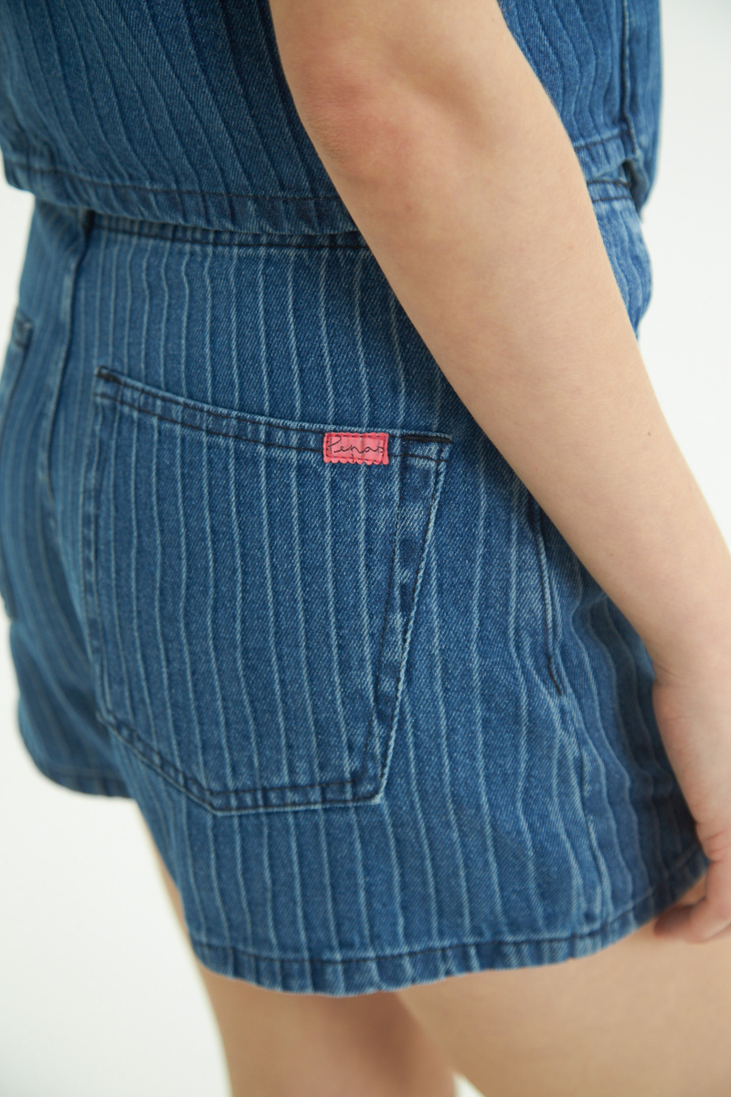 SHORT DE JEAN LUNA TIZADO