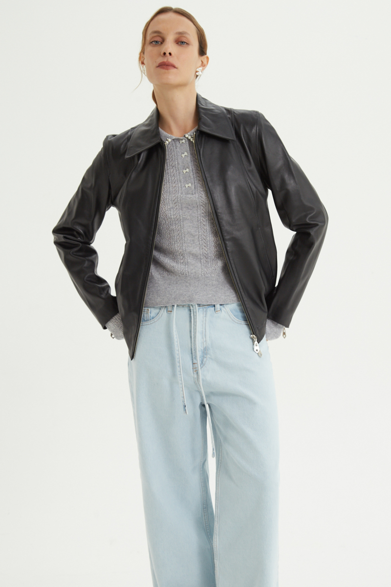 CAMPERA DE CUERO TRINY //OVINO ITALIANO