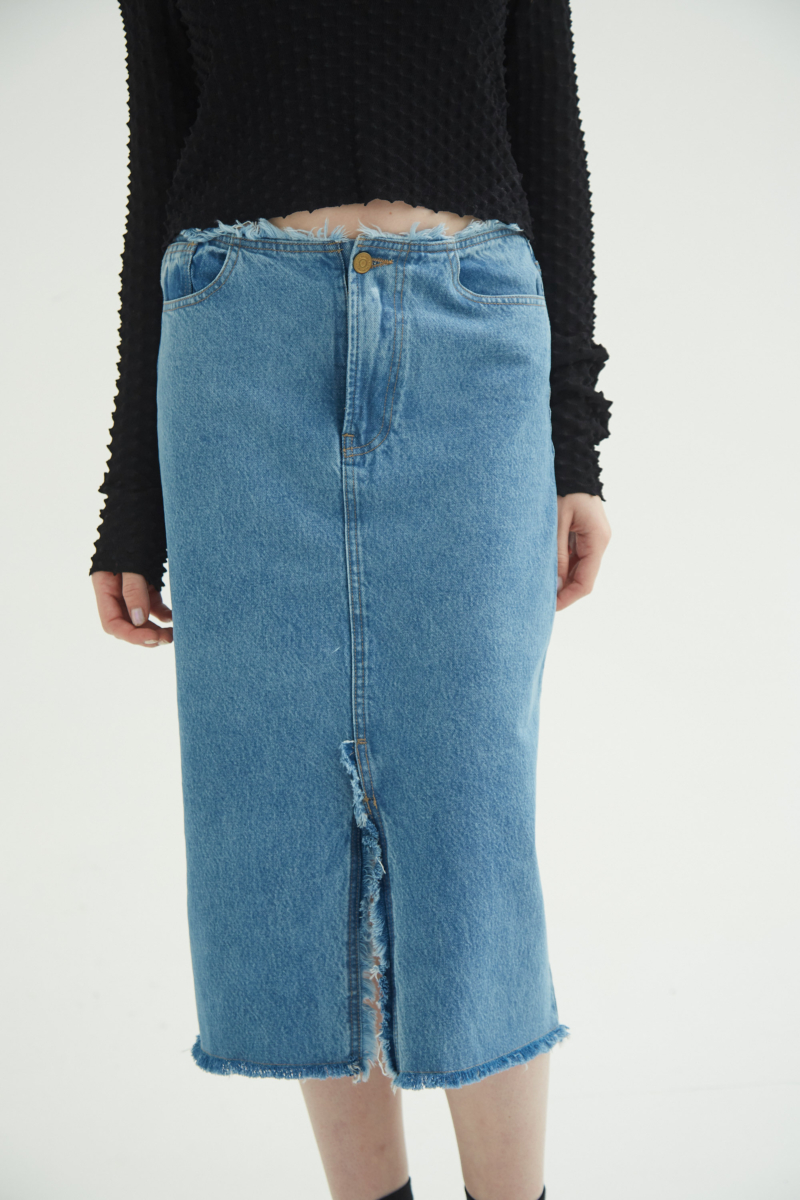 FALDA DE JEAN SAMPAIO MIDI