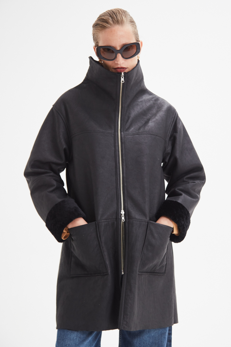 TAPADO REVERSIBLE DE CUERO NAPALAN RICCI 