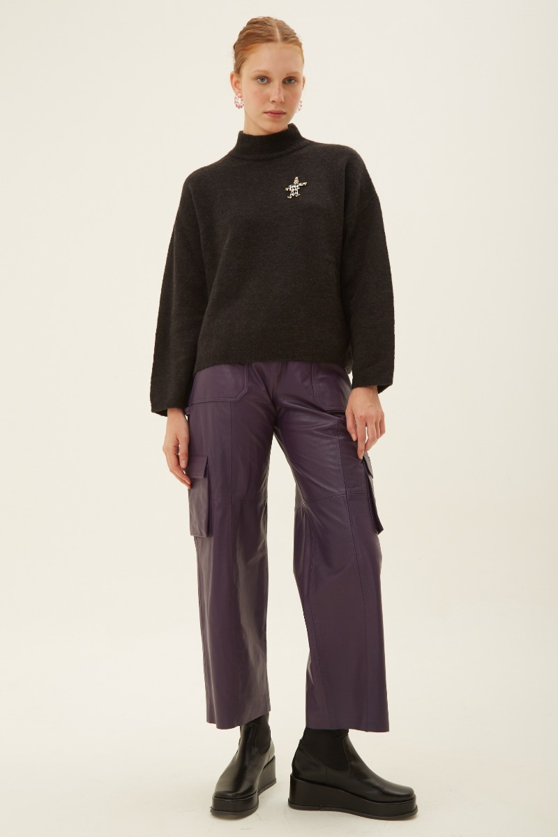 PANTALON DE CUERO BERNINA//VACUNO