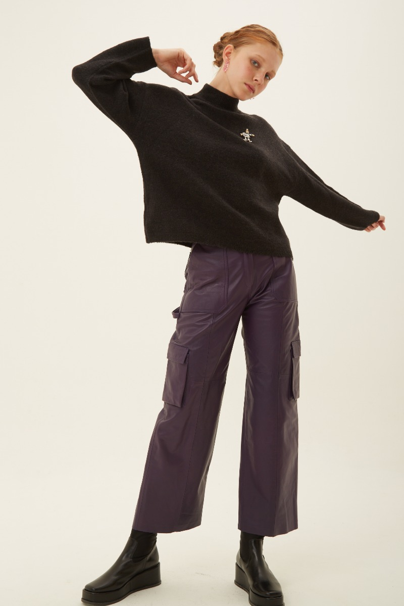 PANTALON DE CUERO BERNINA//VACUNO
