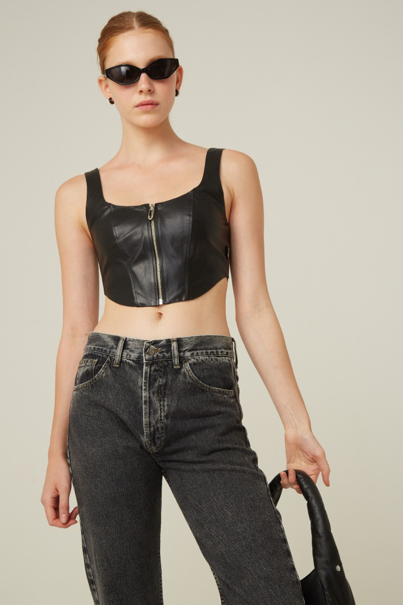 TOP DE CUERO HOWL / VACUNO