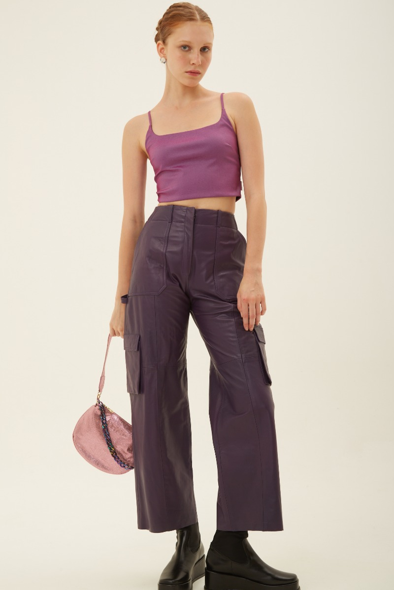 PANTALON DE CUERO BERNINA//VACUNO