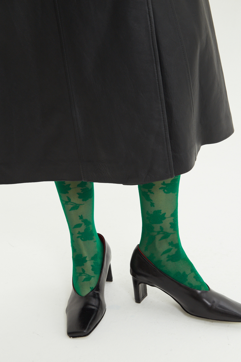 ZAPATO DE CUERO NARANJO