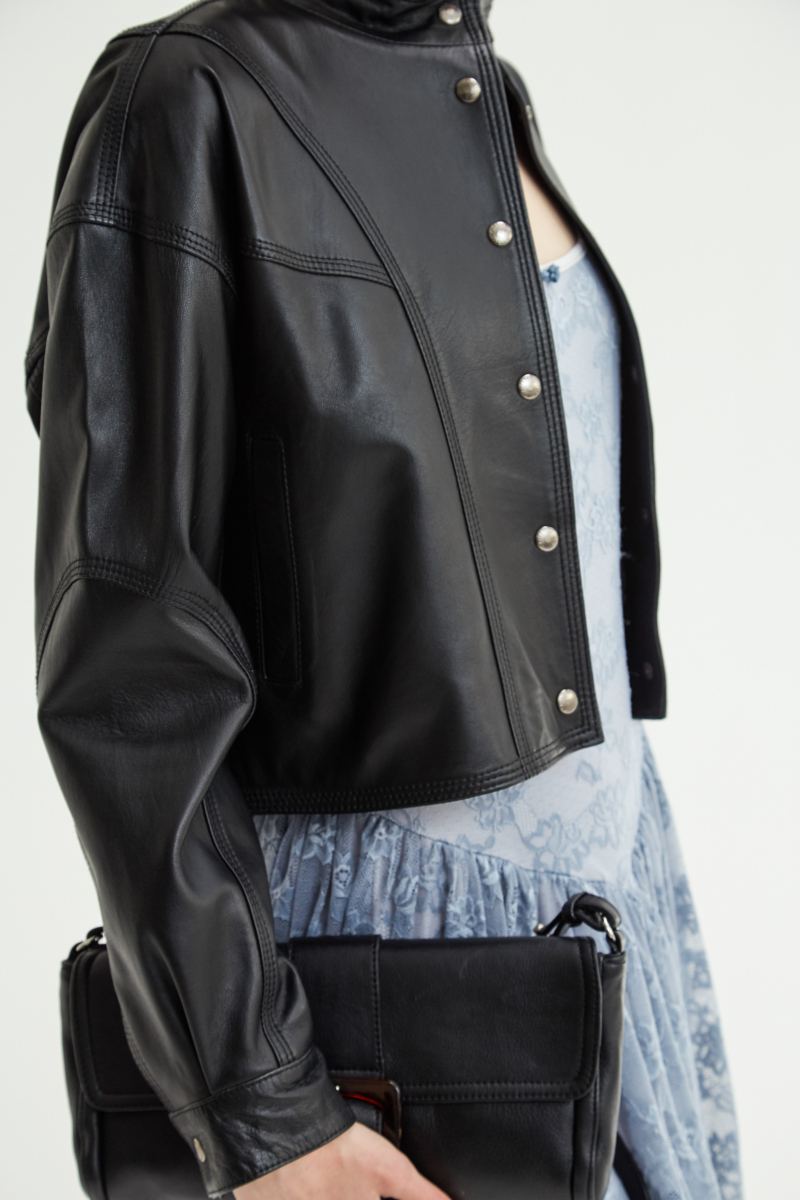 CAMPERA DE CUERO ALEXA // OVINO ITALIANO