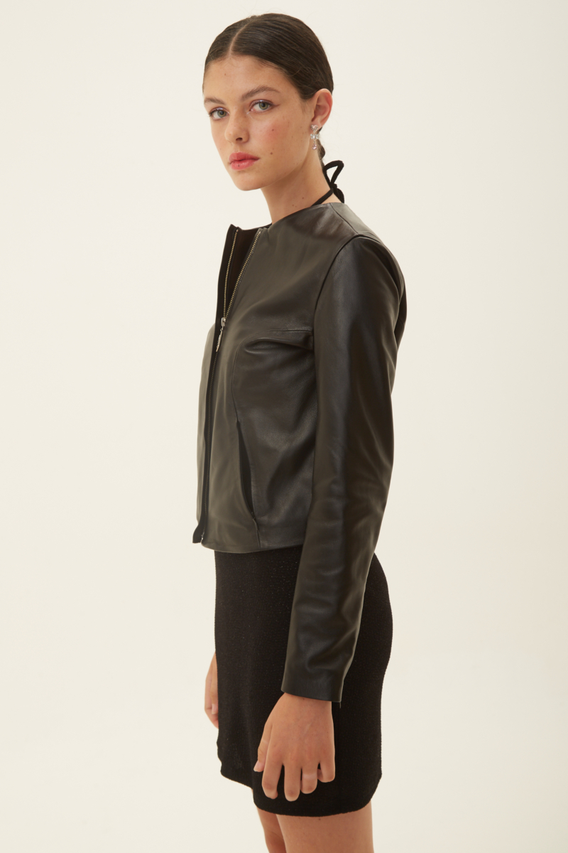 CAMPERA DE CUERO MARION // OVINO ITALIANO