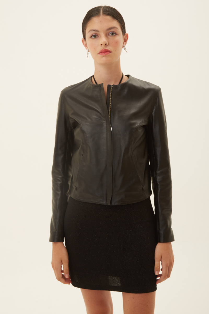 CAMPERA DE CUERO MARION // OVINO ITALIANO