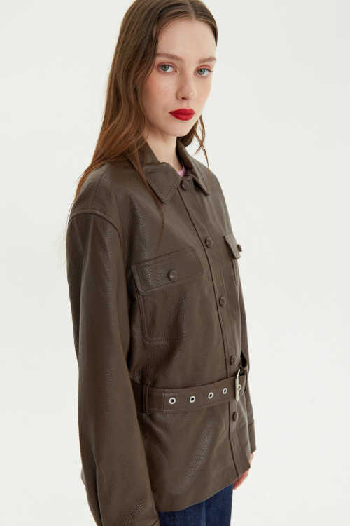 CAMPERA DE CUERO HOLLY // OVINO