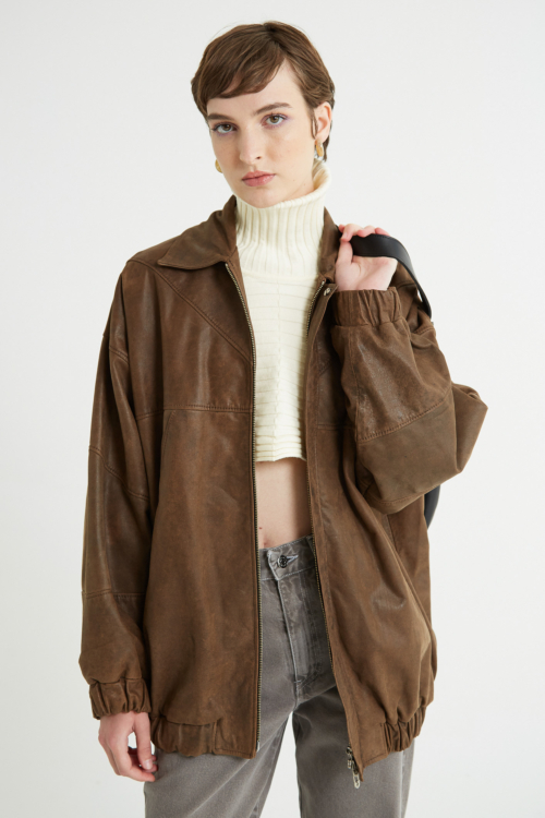 CAMPERA DE CUERO BALIK / VACUNO