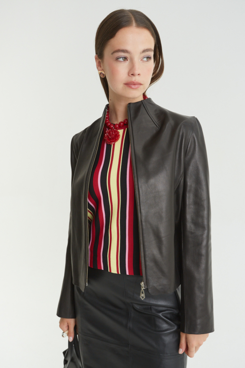 CAMPERA DE CUERO LISA // OVINO