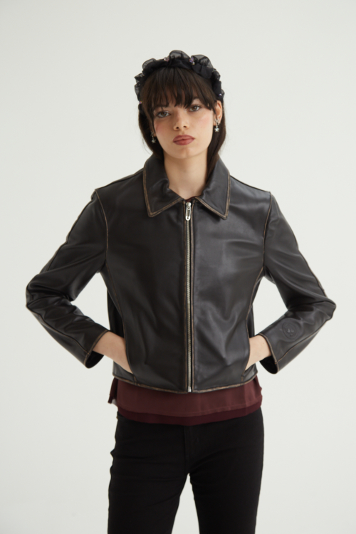 CAMPERA DE CUERO MARGOT 