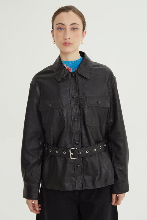 CAMPERA DE CUERO HOLLY // OVINO