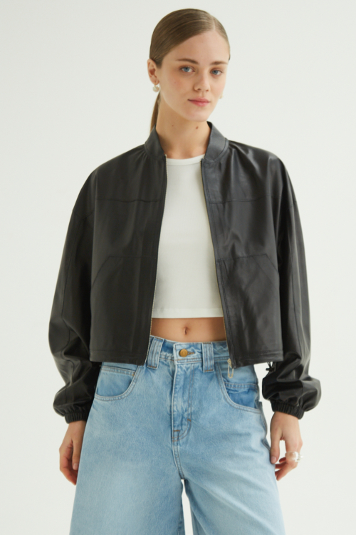 BOMBER DE CUERO JENNA // OVINO
