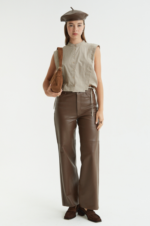 PANTALON DE CUERO LUNA / OVINO ITALIANO