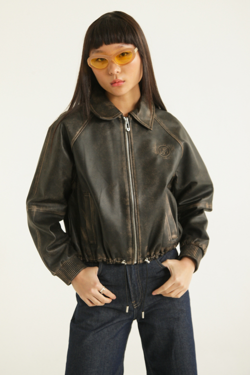 CAMPERA DE CUERO HEDY // OVINO