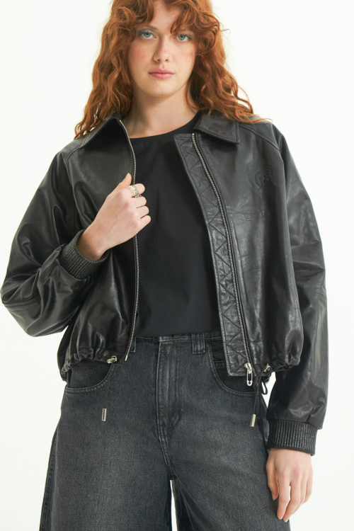 CAMPERA DE CUERO HEDY // OVINO