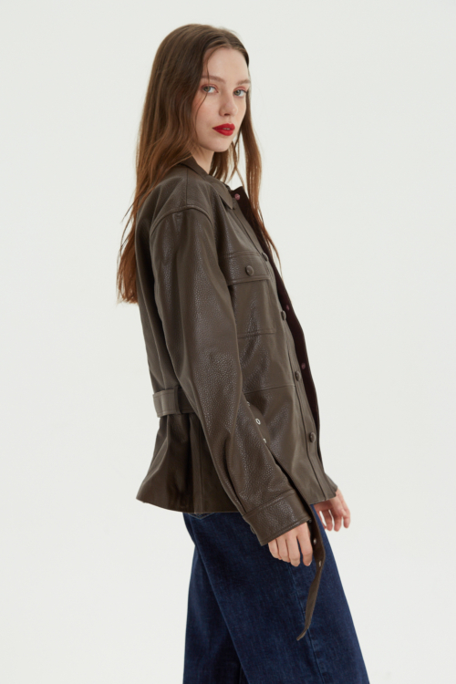 CAMPERA DE CUERO HOLLY // OVINO