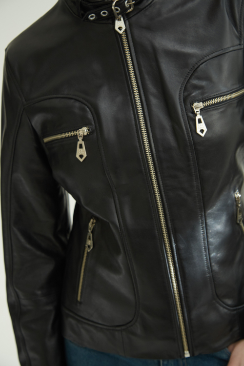 CAMPERA DE CUERO ROBIN//OVINO ITALIANO