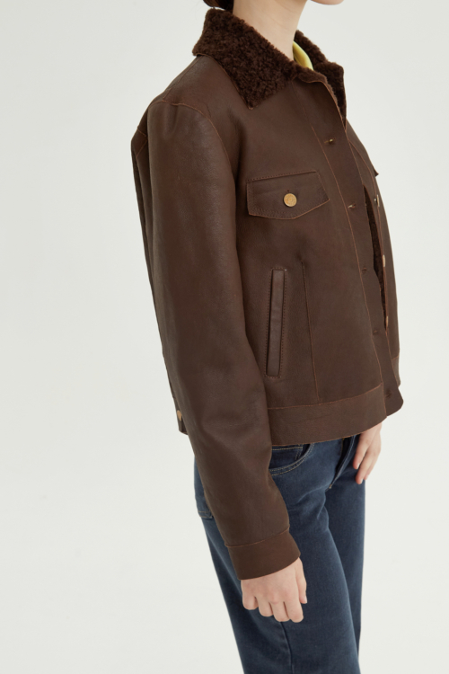 CAMPERA DE CUERO SARA NAPALAN 