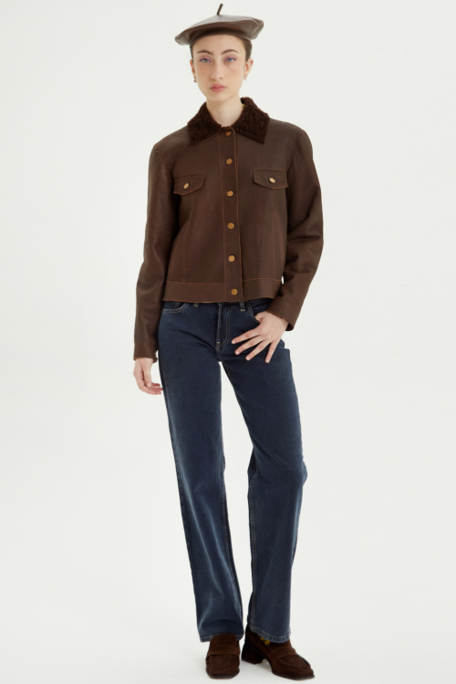 CAMPERA DE CUERO SARA NAPALAN 
