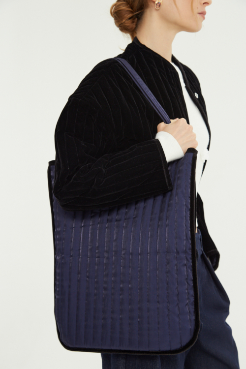 TOTE BAG VELVET REVERSIBLE YORK