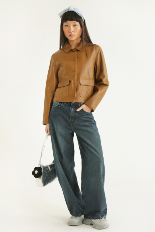 CAMPERA DE CUERO ZOE // OVINO