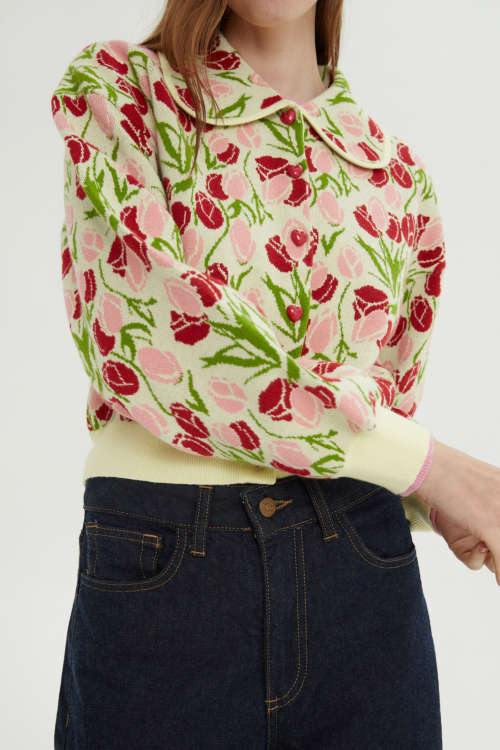 CARDIGAN TEJIDO ODETTE TULIP 