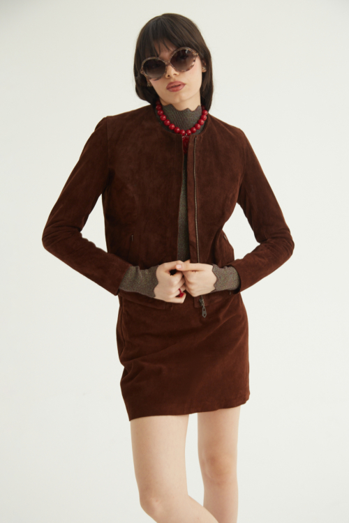 CAMPERA DE CUERO MARION GAMUZON